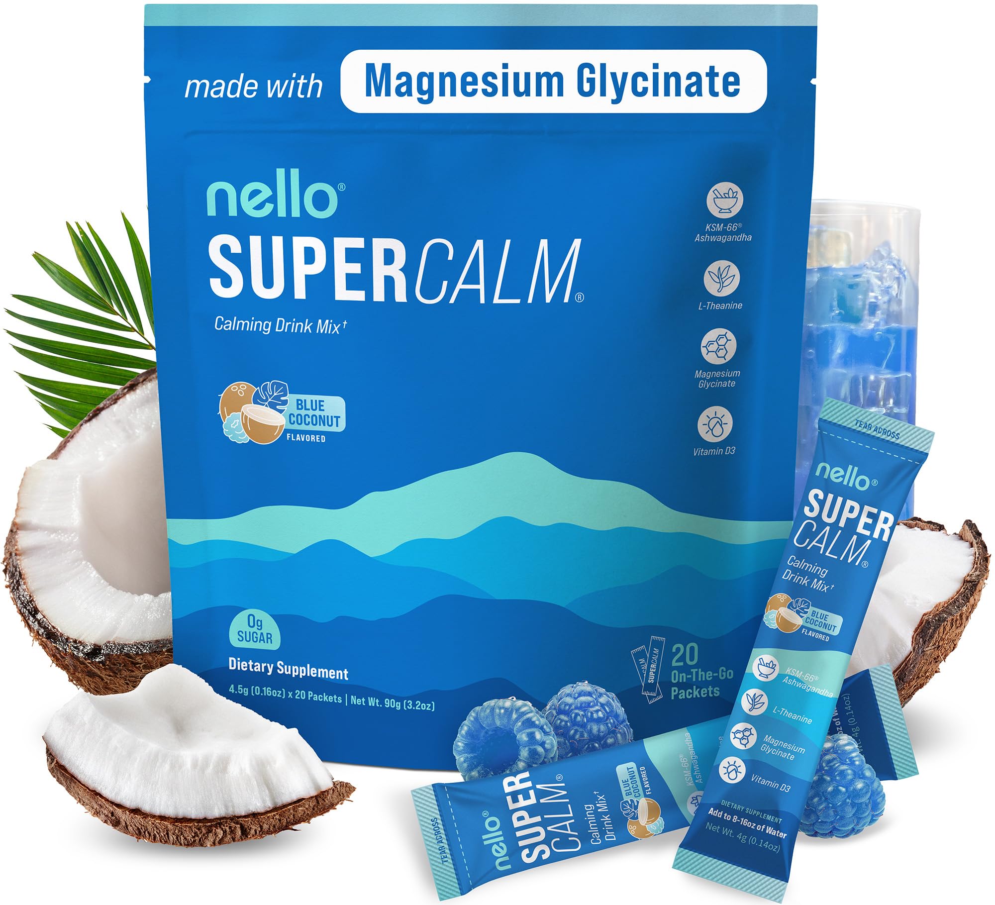 Supercalm Drink Mix (Blue Coconut)