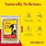 HOWLERS Natural 13cm Pack of 100 Dog Chew Rawhide Twists view 2