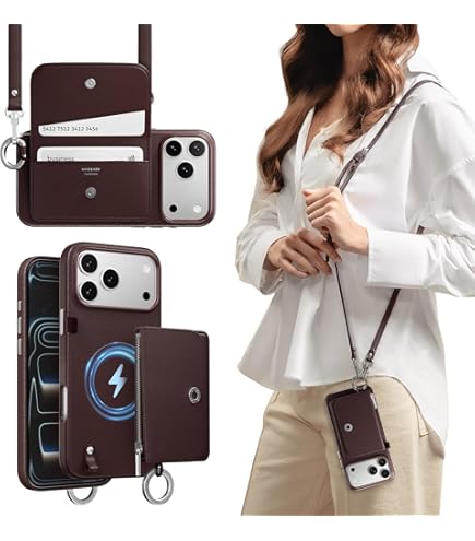 Amazon.com: CUSTYPE Wallet Case for iPhone 17 Pro Max with Pouch