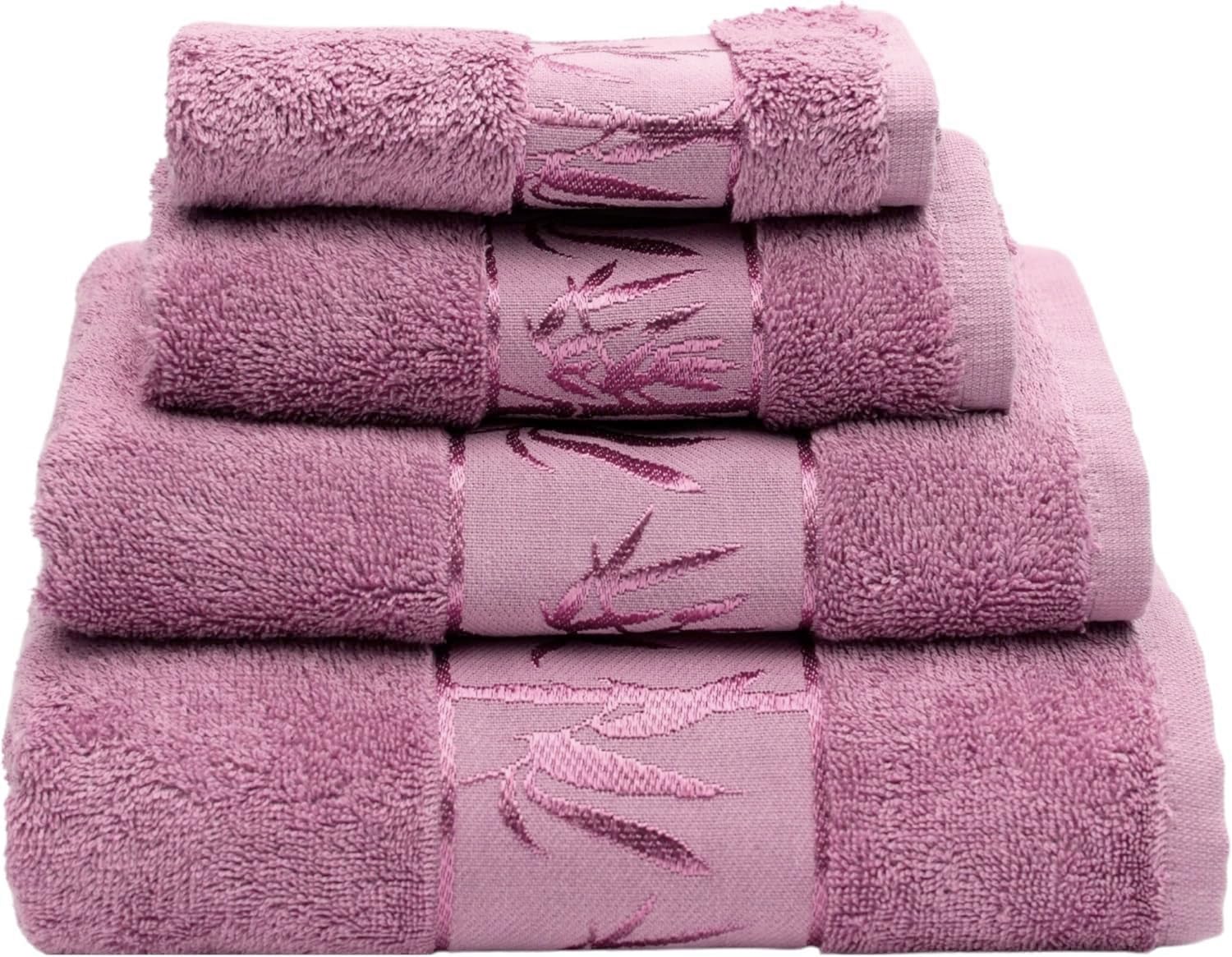 Photo 1 of Marmaris Co. Set of 4 Luxury Super Soft Towels – Premium Viscose Derived from Bamboo & Turkish Cotton for The Ultimate Bath Experience