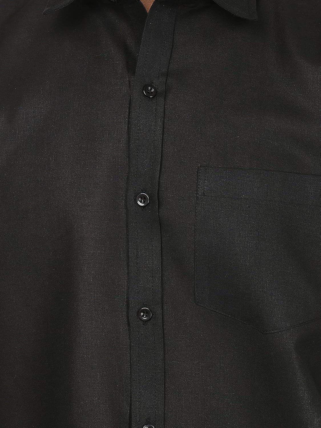 jay & u men's cotton linen blend formal shirt