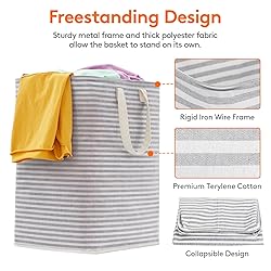 Lifewit 3 Pack Laundry Hamper Large Collapsible
