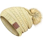 Wireless Music Beanie Headphone hat Women Winter Warm Knit Hats Cap Music Beanie with Headphones Built-in Stereo Speakers Mic for Outdoors Sports Running Skiing Woman Teenagers Her