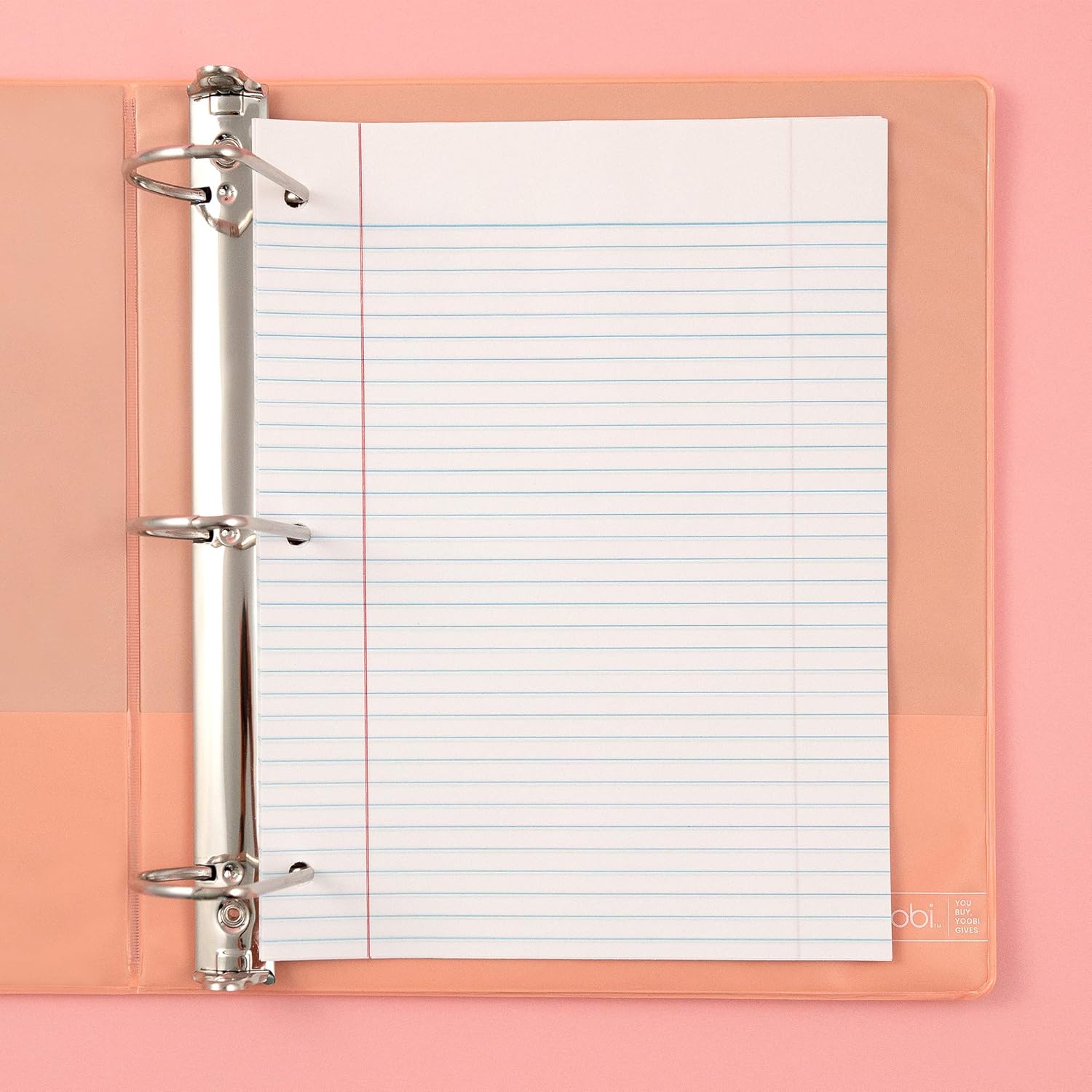 Yoobi | 3-Ring Binders | 2 Inch D-Ring | Solid Multicolor Variety Pack of 4 : Office Products
