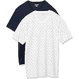 Amazon Essentials Men's 2-Pack Slim-Fit Short-Sleeve V-Neck T-Shirt