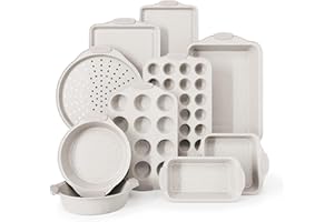 Country Kitchen Nonstick Stackable Bakeware Set - Heavy Duty, Durable, Easy Release Baking Set, Crea...