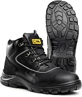 Black Hammer Safety Boots Steel Toe Cap S3 SRC Leather Ankle Boots 7752 UK 9 view 6