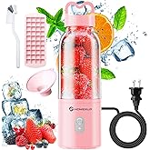 Portable Personal Blender 17 OZ/500 ML Juicer, 175W Personal Size Blender, Ideal for Smoothies, Ice Blending, Juicing, and Fo