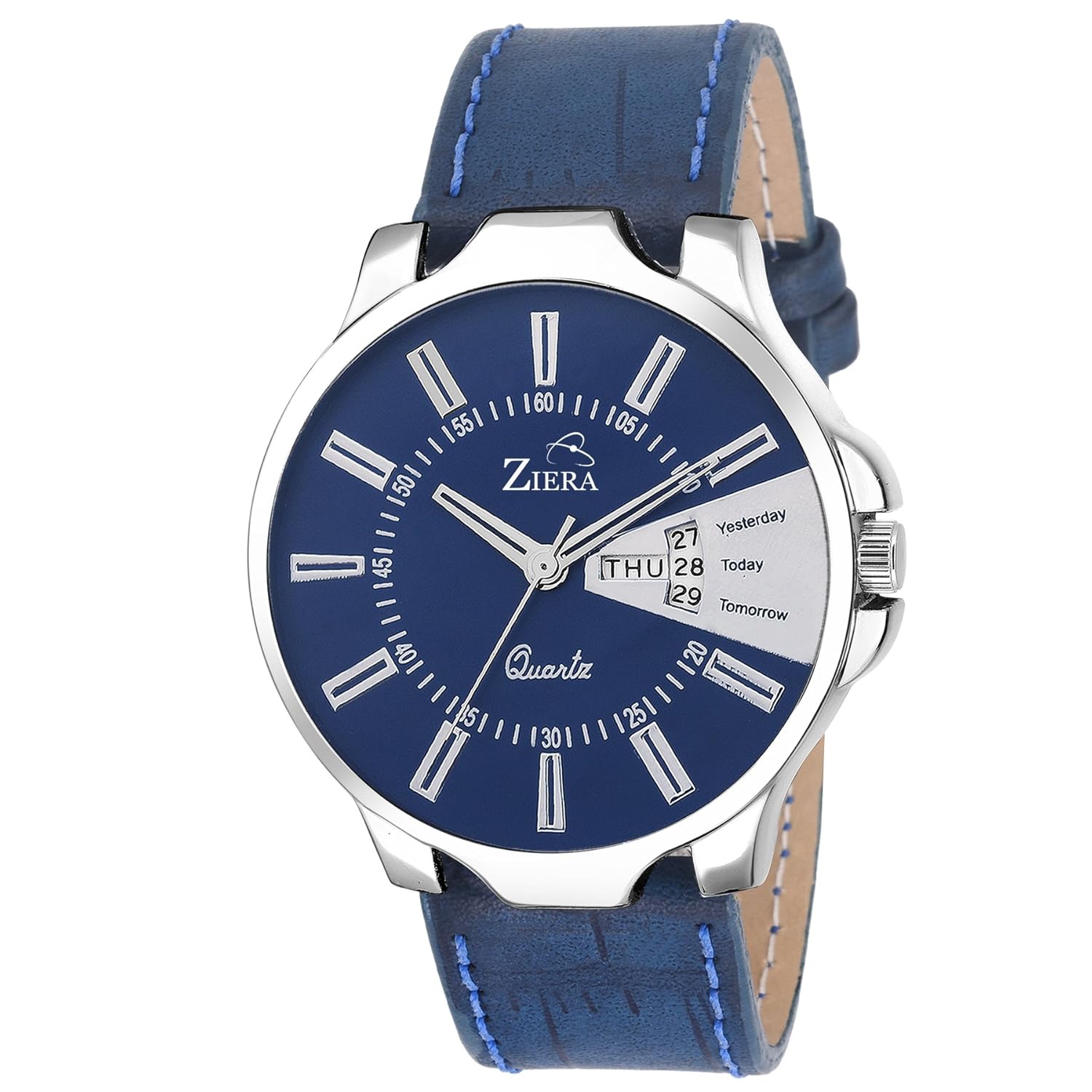 ziera analogue blue dial men's & boy's watch - zr7060