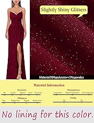 VFSHOW Womens 2024 Formal Prom Maxi Dresses Ruched