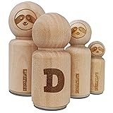 Fun Bold Font Letters and Numbers Rubber Stamp for