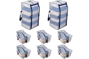 VENO Extra Large Moving Bags with Backpack Straps, Cloth Storage Tote Bag Container with Sturdy Zipper and Strong Handles Mov