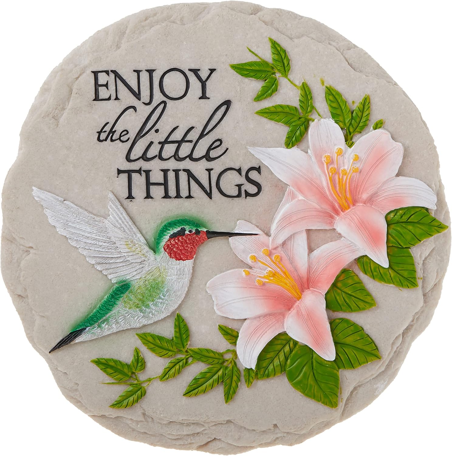 Hardscaping Materials - Spoontiques - Garden Décor - Hummingbird Stepping Stone - Decorative Stone for Garden