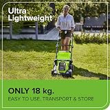 Greenworks 40V Cordless Lawn Mower 41cm 50L Battery 2x2Ah & Charger view 5