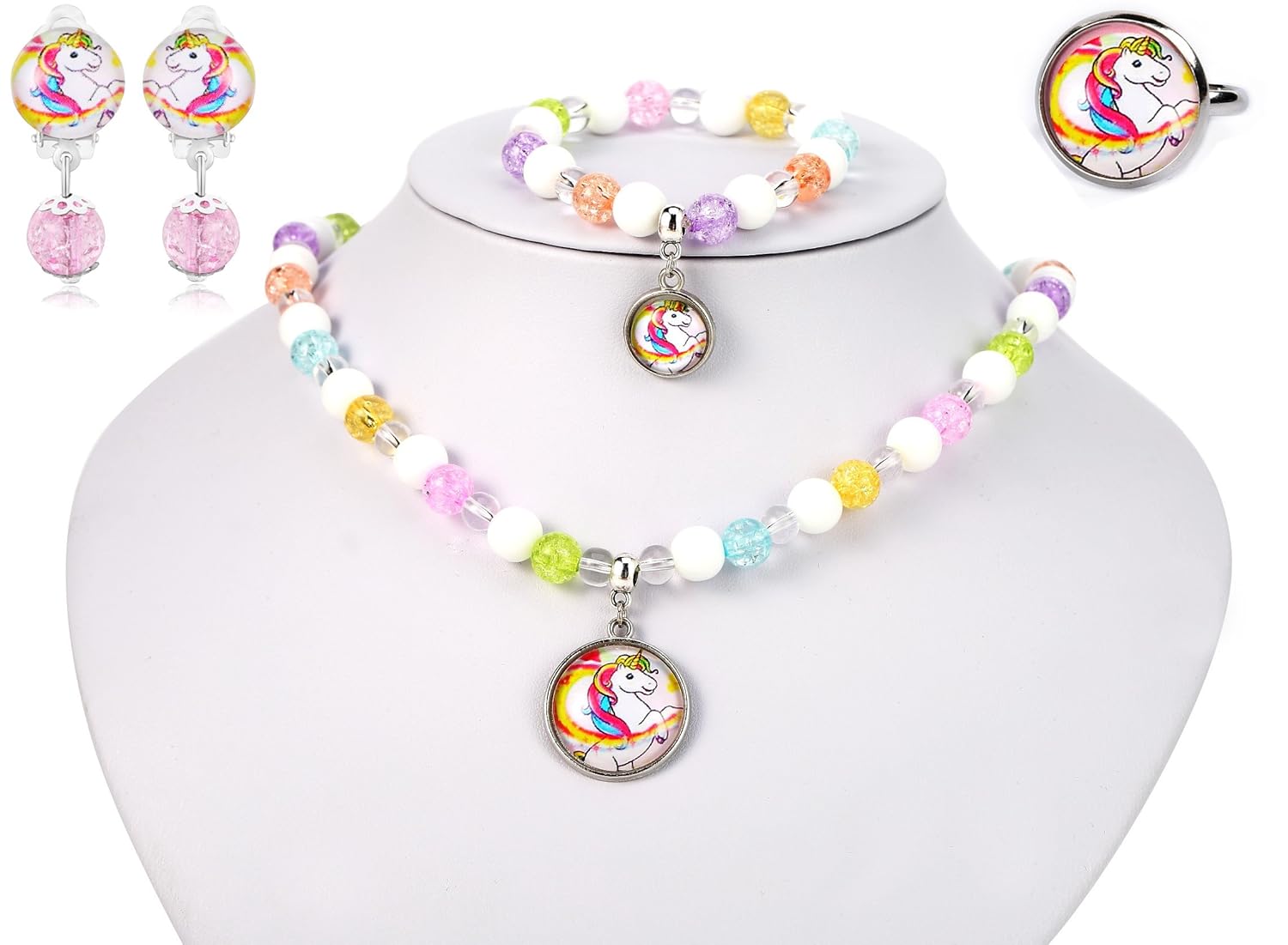 little girl play jewelry sets