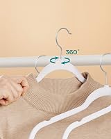 SONGMICS Velvet Hangers Set of 30 41.5 cm 5 kg Each 360° Swivel view 6