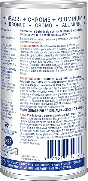 BAR KEEPERS FRIEND SUPERIOR COOKWARE CLEANSER & POLISH | 12-OUNCES | 1-UNIT