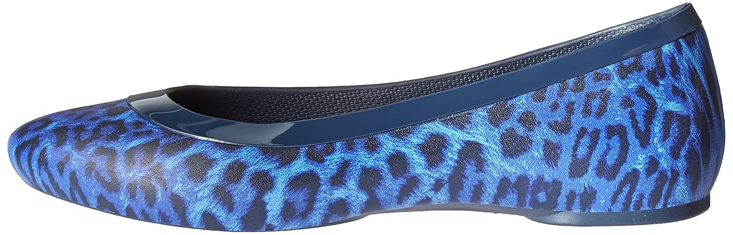 crocs lina shiny women flat in black