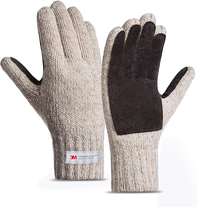 FWPP Thinsulate Thermal Inner 5℉ Winter Gloves for Men Women Fleece