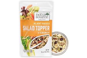 naturSource Salad Topper Crunch - Salad Toppings, Salad Mix, Salad Toppers Seeds and Cranberries, Crunchy, Mixed Seeds for Salad, Oatmeal or Yogurt, Natural, Gluten Free - 16 Oz (1 Lb)