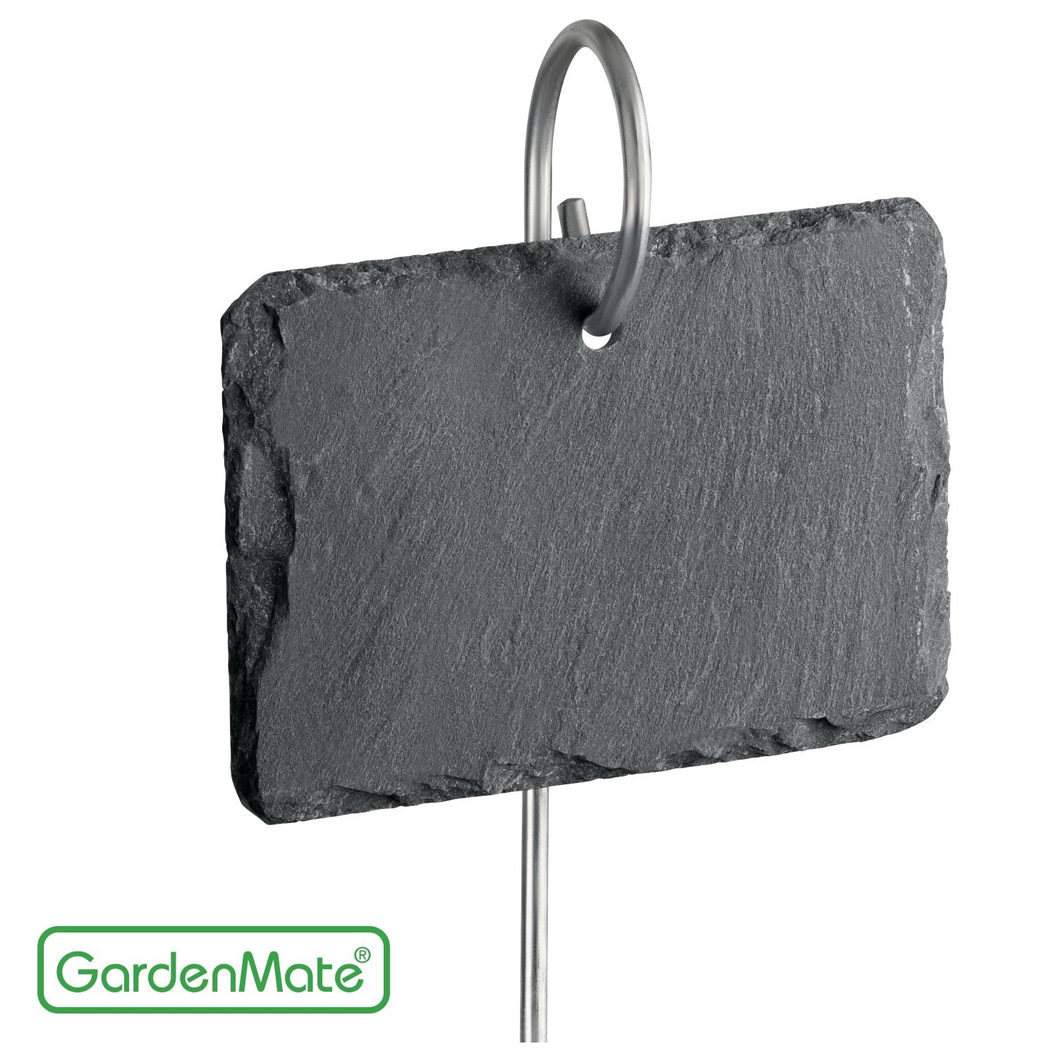 GardenMate 10Pack 22" tall Slate Plant Labels with Metal Rod Slate