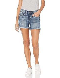 silver boyfriend jean shorts