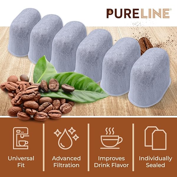KEURIG FILTER REPLACEMENT, 12 PACK COMPATIBLE CHARCOAL WATER FILTER REPLACEMENT BY PURELINE – FOR KEURIG 2.0 AND 1.0 CLASSIC COFFEE MAKERS