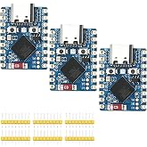 3Pcs ESP32-S3 Mini Development Board,ESP32 Supermini Board with WiFi/BT 5.0 ESP32-S3FH4R2,Dual-Core CPU, 240MHz, 512KB SRAM, 4MB Flash 2MB PSRAM for IoT Arduin0 Wearables &amp; Smart Home (Blue-Board)