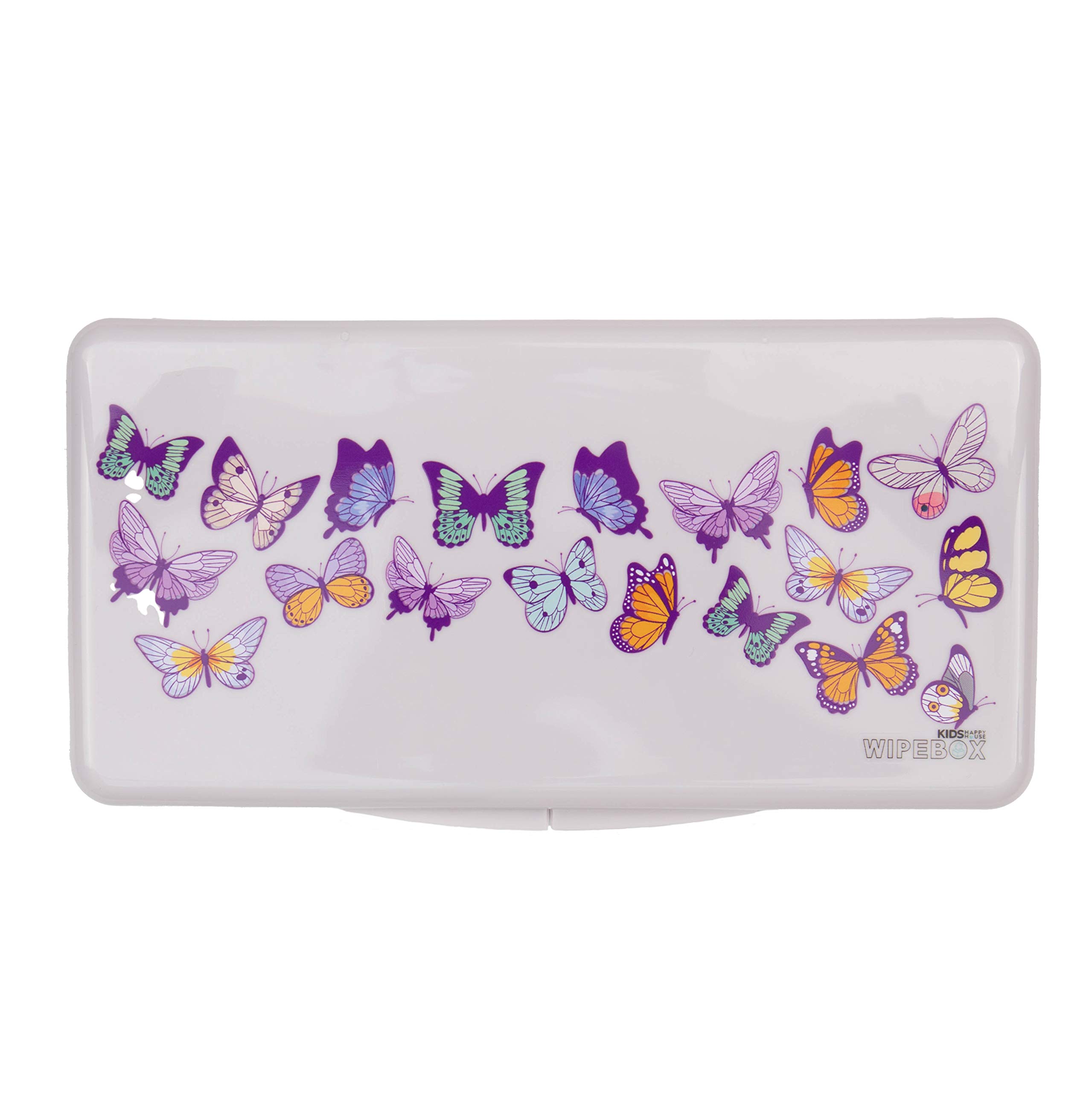 Wet Wipes Dispenser Box Holder for Baby Change Bag by Kids Happy House (Butterflies)