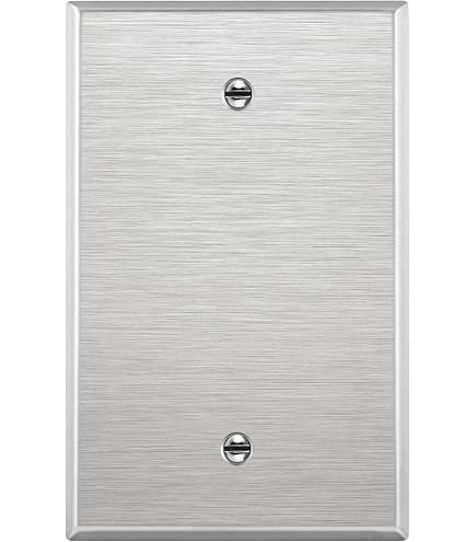 Leviton 43080-2S2 Edelstahl-Wandabdeckung, 2-fach, Für QuickPort-Anschlüsse