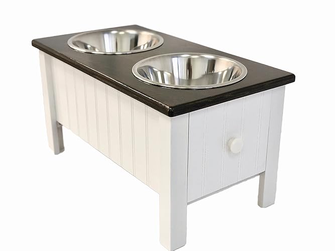 Amazon Com Raised Dog Feeder With Storage Handmade