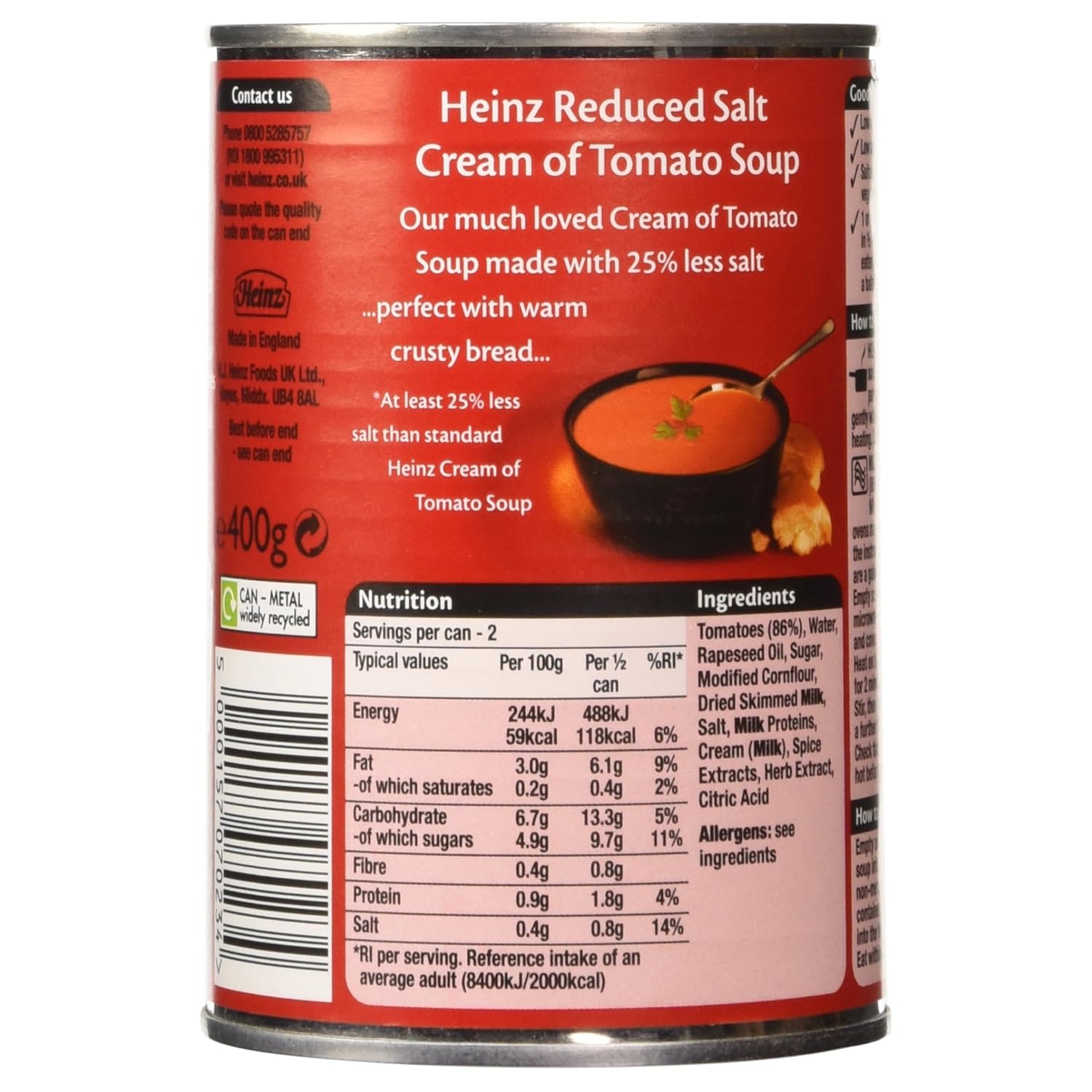 Heinz Tomato Soup Nutrition Facts Nutrition Pics
