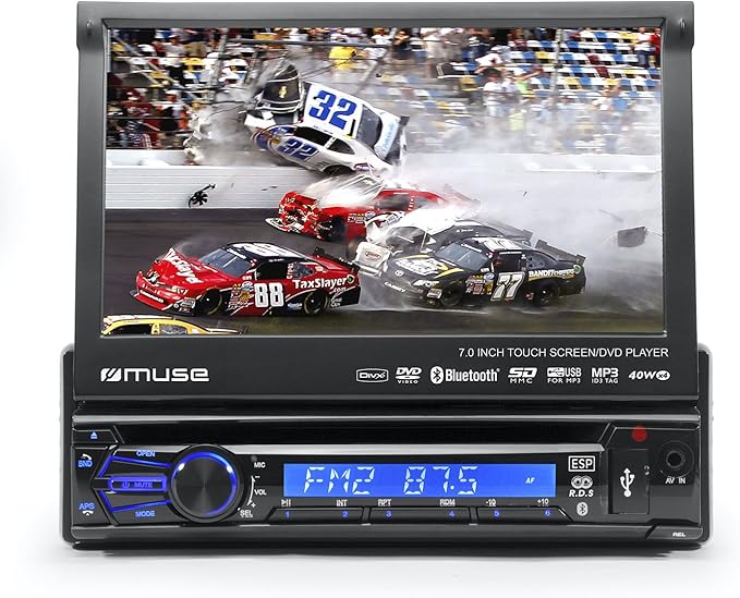 MUSE Car Radio/DVD/Bluetooth/USB/SD Amazon.co.uk Electronics