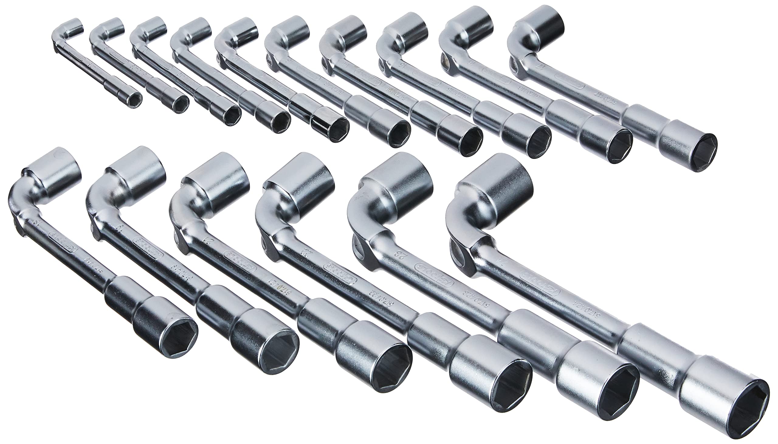 KS Tools 517.0441 Set of 16 Metric Hex Hexagon Key Wrench 10 in a Box