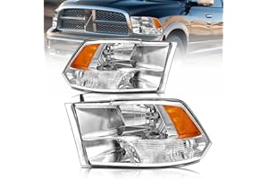 AS Headlight Assembly Compatible with 2009 2010 2011 2012 2013 2014 2015 2016 2017 2018 Dodge Ram 1500/10 11 12 13 14 15 16 1