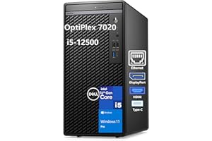 Dell OptiPlex 7020 Desktop Computer, 7000 Tower Dekstop PC, Intel Hexa-Core i5-12500 (Beat i7-11700), 32GB DDR5 RAM, 1TB PCIe SSD, DVDRW, WiFi, RJ-45, HDMI, DisplayPort, Windows 11 Pro