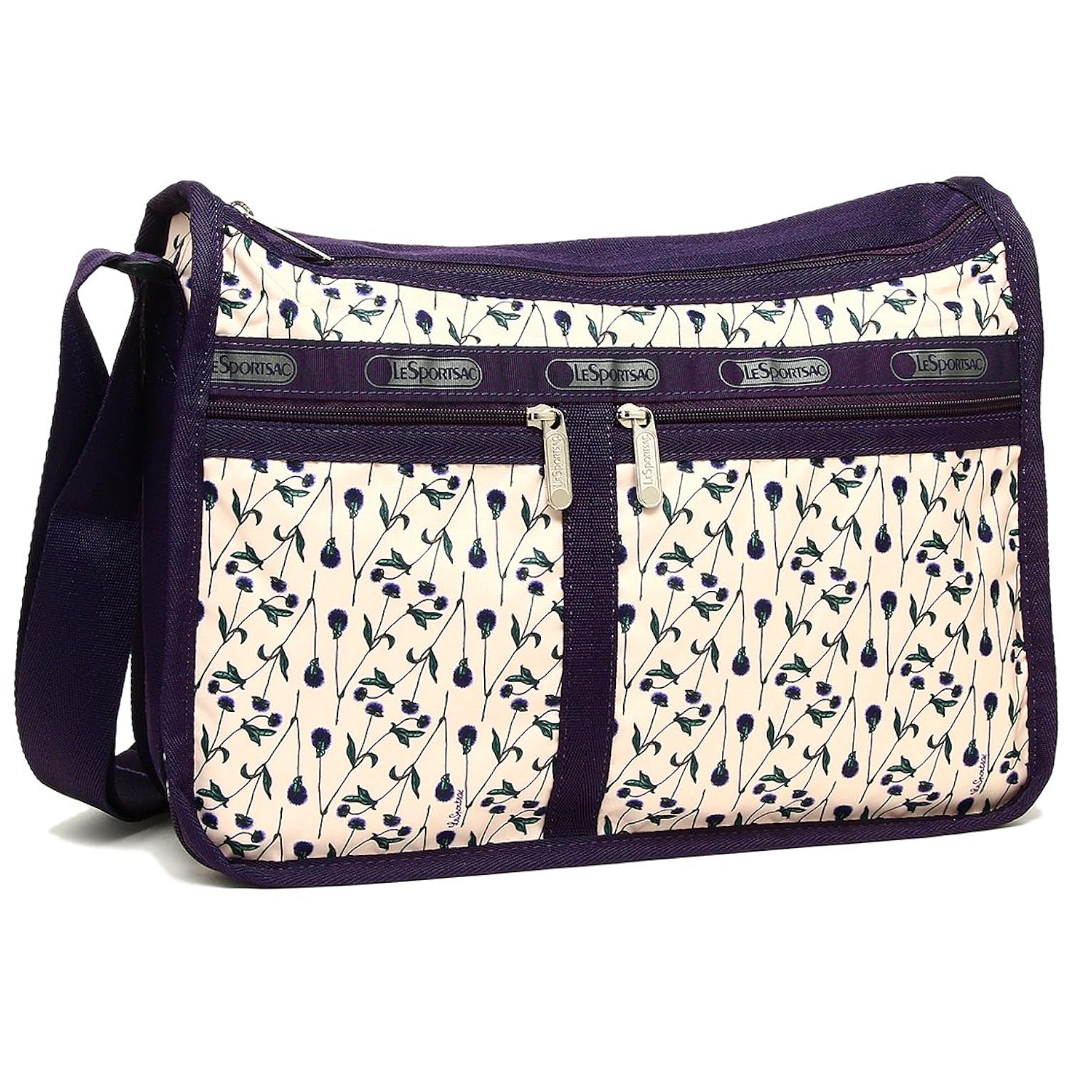 白 バッグ Deluxe 7507 B07cwmngj5 並行輸入品 Bachelors ショルダーバッグ Bag Button Lesportsac D940 花柄 Everyday レスポートサック レディース ショルダーバッグ 有名ブランド Nafusah Com
