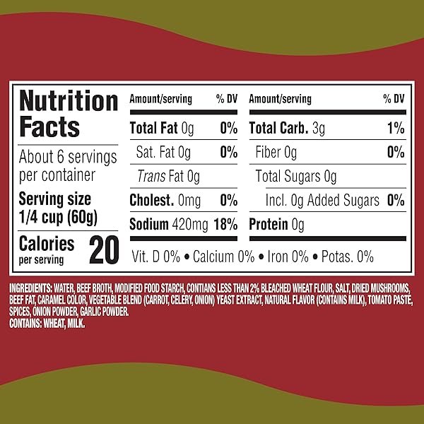 HEINZ HOMESTYLE, MUSHROOM GRAVY, 12 OZ