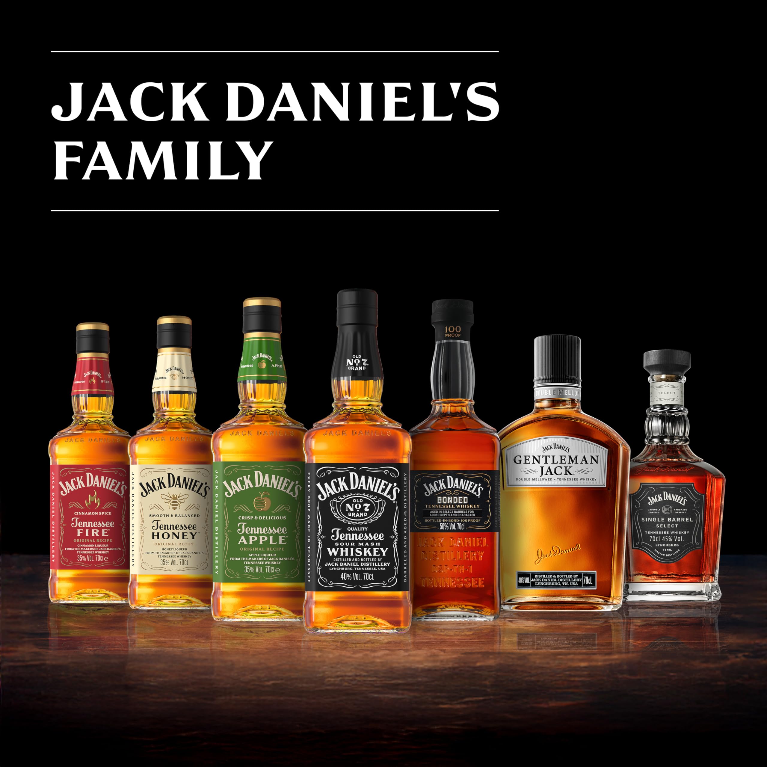 Jack Daniel's Bonded Rye - Tennessee Whiskey - Super Premium - Geschenkempfehlung- Komplexer Geschmack mit Noten von Trockenfrüchten, Toffee und Karamell-0.7L/50% Vol. 6