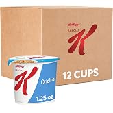 Kellogg's Special K, Breakfast Cereal in a Cup, Original, Bulk Size, 12 Count (Pack of 2, 7.5 oz Trays)