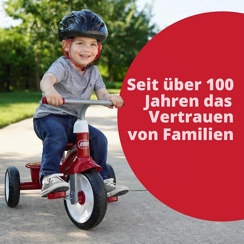Rotes Dreirad, Dreirad für Kleinkinder im Freien, Alter 2,5 bis 5 Jahre (exklusiv bei Amazon)