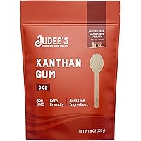 Judee's Xanthan Gum - 8 oz - Baking Supplies- Delicious and 100% Gluten-Free - Great for Keto Syrups, Soups, and Sauces - Thi