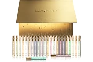 LOVERY Advent Calendar 2025 Adult Women – 24pc Perfume Gift Set for Her – Christmas Beauty Gifts for Women, Wife, Mom, Teen Girls Floral Fragrance Sampler, Travel-Size Perfumes - Holiday Countdown Calendar