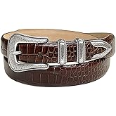 Brenton Genuine Full-Grain Cowhide Leather Dress Belt 1-1/8"(30mm) taper down to 1"(25mm) wide or Belt Strap only