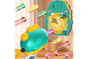 Kids Shooting Game Toys for 3 4 5 6 Years Old Boys, Dinosaur Games Dart Board Toys for Kids Ages 3-5 6-8, Outdoor Indoor Toy 