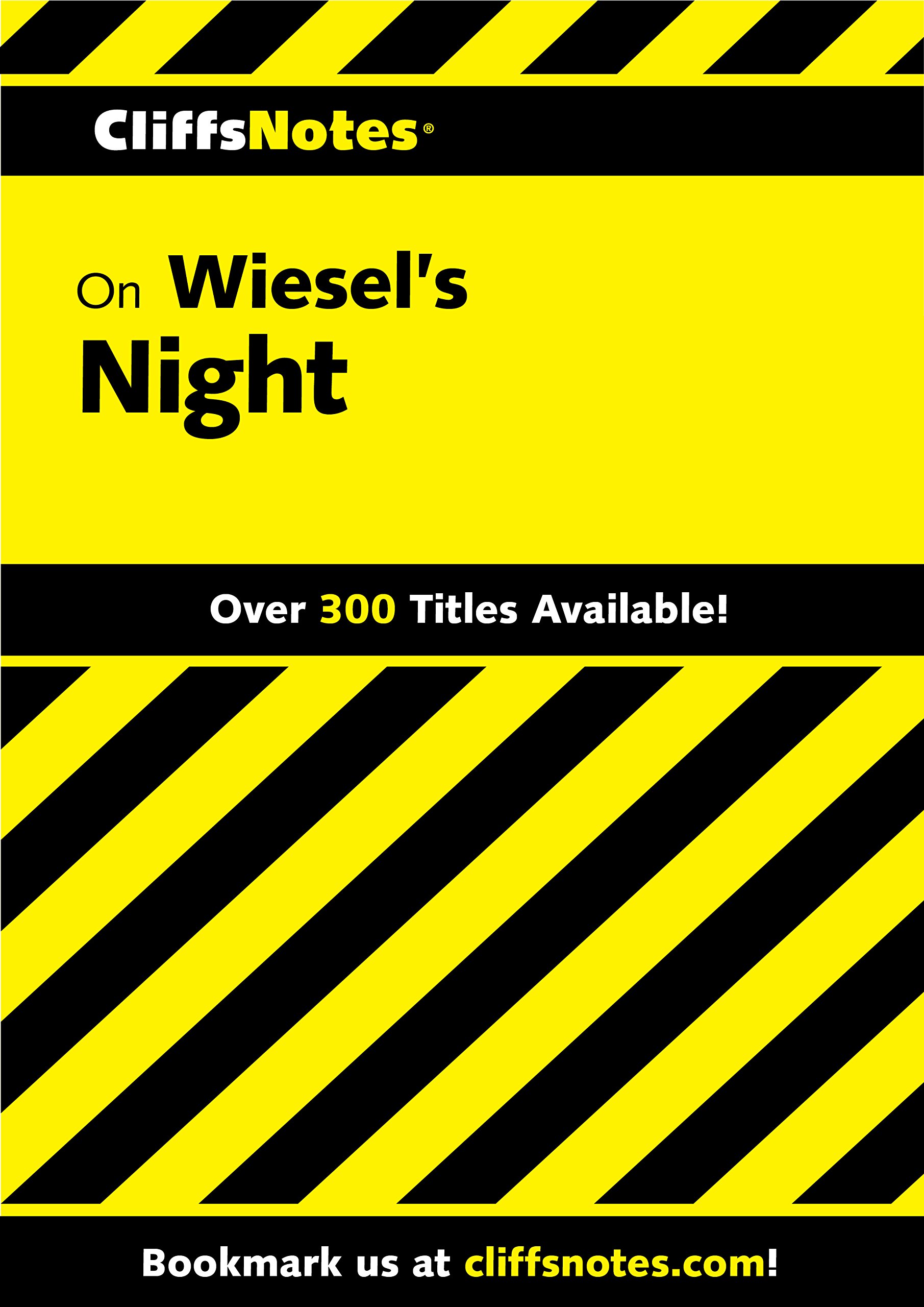 Amazon Com Cliffsnotes On Wiesel S Night Cliffsnotes Literature Guides Ebook Riess Maryam Kindle Store