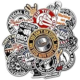 12 Pack Mechanic Stickers, Funny Hard Hat Stickers, 4in - Waterproof Vinyl Decals for Tool Box, Helmet, Laptop, Car Bumper
