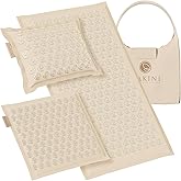 Dakini Premium Linen Acupressure Mat and Pillow Set with Mini Pad - Acupuncture Mat Full Body Pain Relief