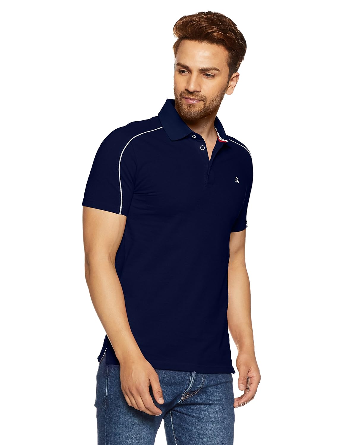 united colors of benetton men's solid regular fit polo