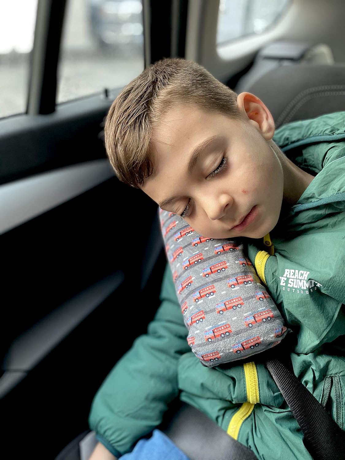 HECKBO cars firefighter car seatbelt pillow for children, machine washable - Image 5